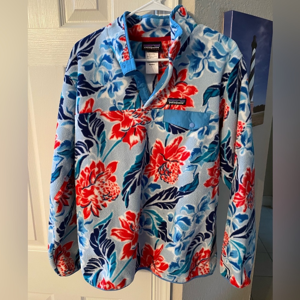 Patagonia Synchilla Snap T Hawaiian Flower